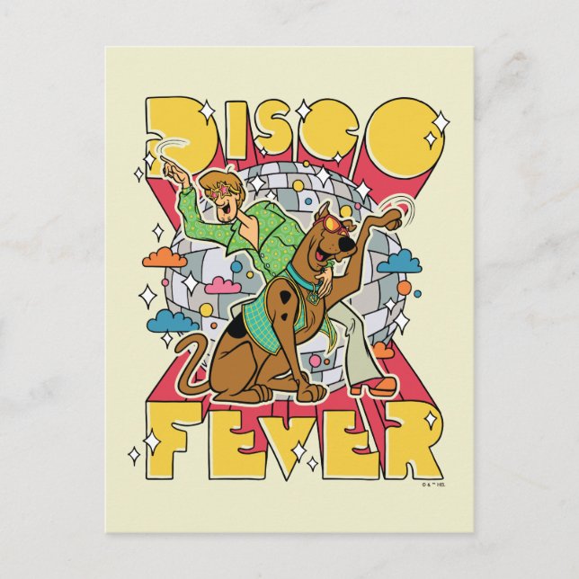 Disco Fever with Scooby and Shaggy Postcard (Front)