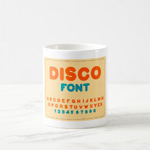 Disco Font Coffee Mug