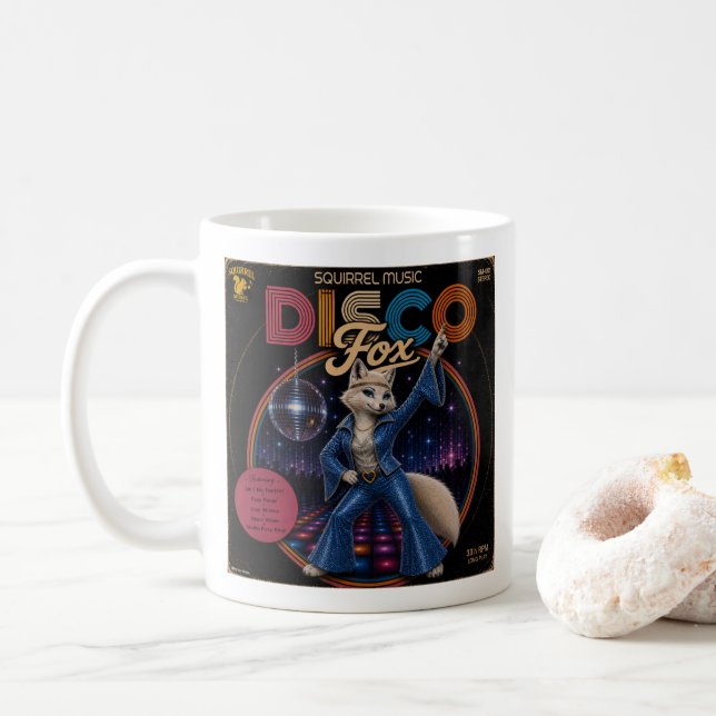 Disco Fox Duo Coffee Mug (With Donut)