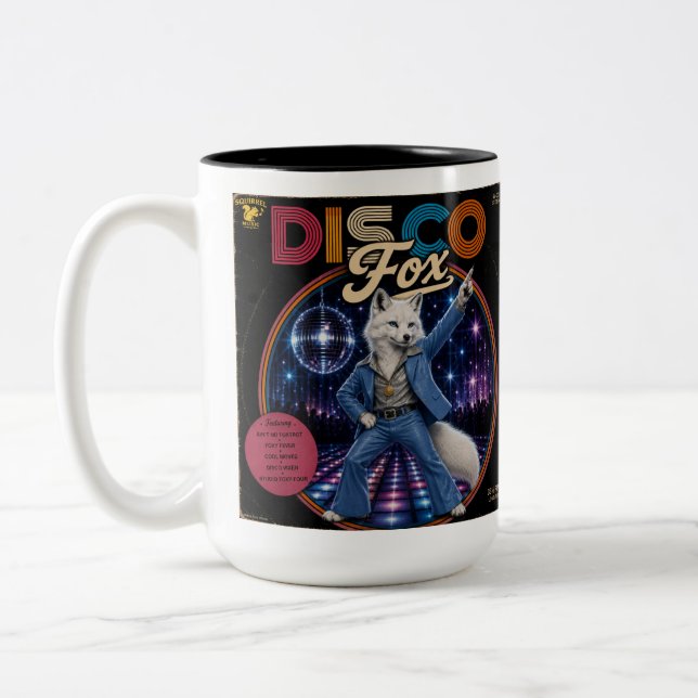 Disco Fox Duo Two-Tone Coffee Mug (Left)