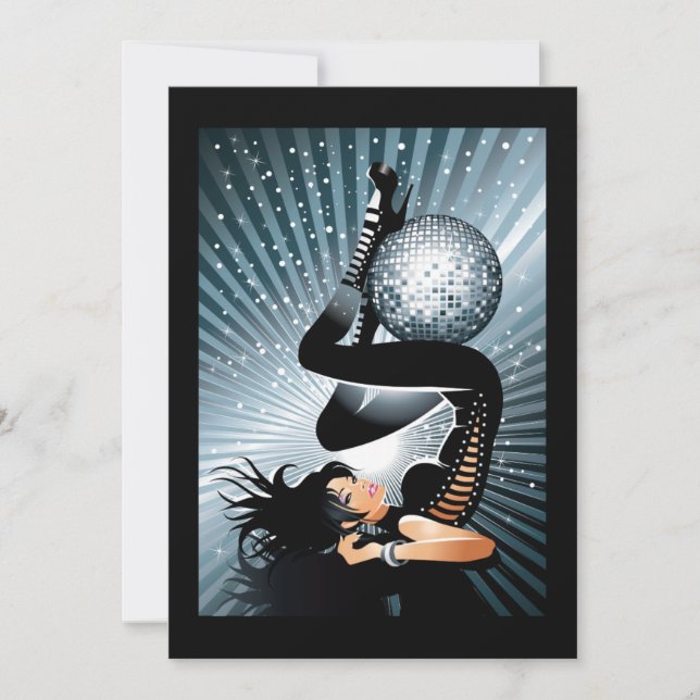 Disco Girl - Girl's Night Out Invitation (Front)