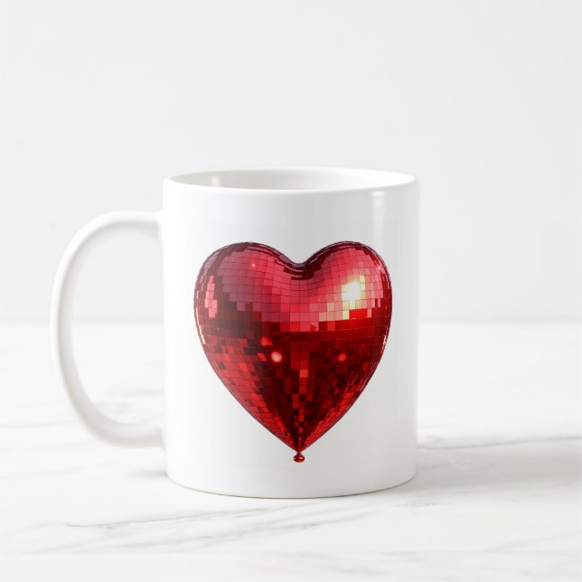 Disco Heart Mug (Left)