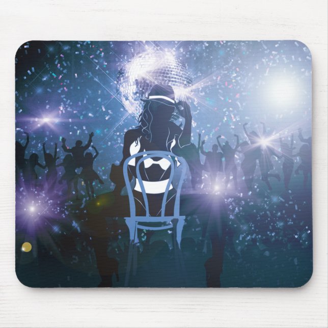 Disco Heartbeat Mouse Mat (Front)