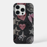 Disco Hearts Phone Case – Chic Glam Style