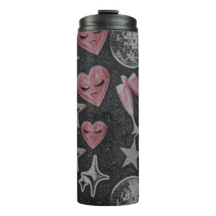 Disco Hearts Travel Tumbler – Chic Glam Drinkware