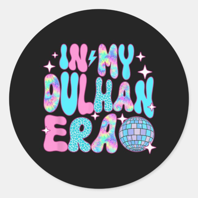 Disco In My Dulhan Bride Wedding Era  Classic Round Sticker (Front)
