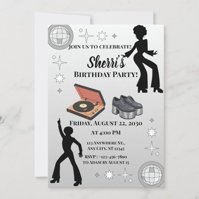 Disco Invitation (Front)
