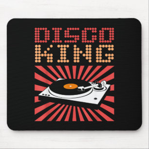 Disco King 70s Disco Themed Shirt Vintage Retro Te Mouse Mat