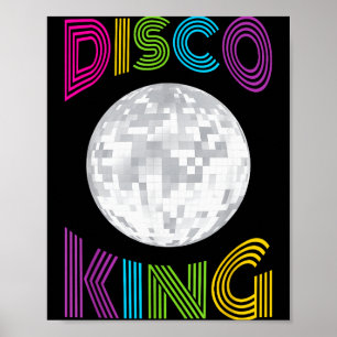 Disco King 70s Seventies Costume Men Boys Poster