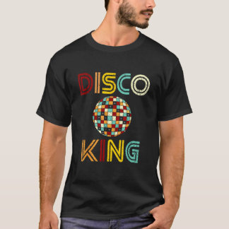 Disco King Mens Distressed Dance 70s 80s T-Shirt