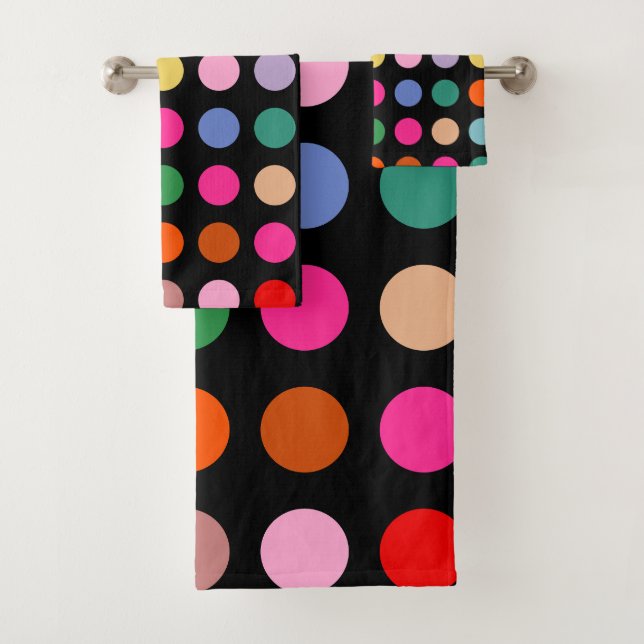 Disco Lights Bath Towel Set (Insitu)