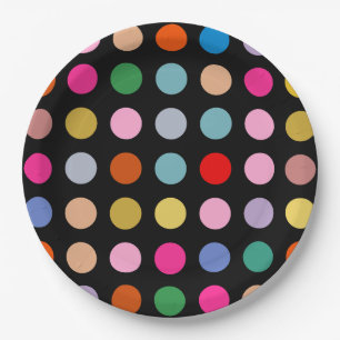 Disco Lights Paper Plate