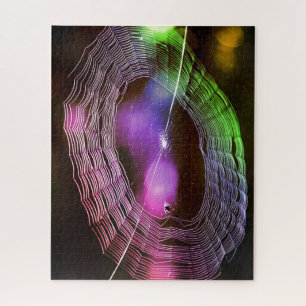 Disco Lights Spider Web Puzzle