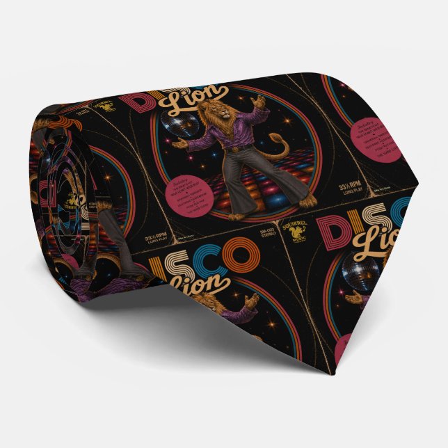 Disco Lion Tie (Rolled)