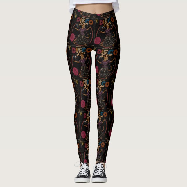 Disco Lioness Leggings (Front)