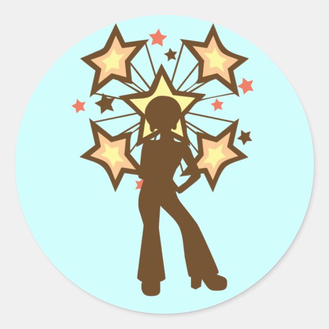 Disco Mama Classic Round Sticker (Front)