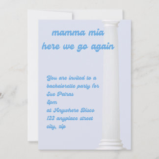 disco mamma mia bachelorette party  invitation
