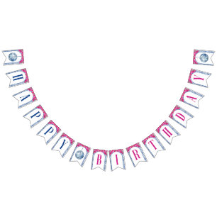 Disco Mediterrane Mamma Happy Birthday Bunting
