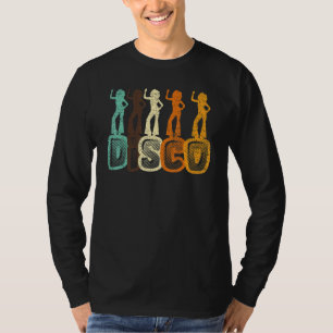 Disco Music Dance Dancing Dancer Colourful 70's Re T-Shirt