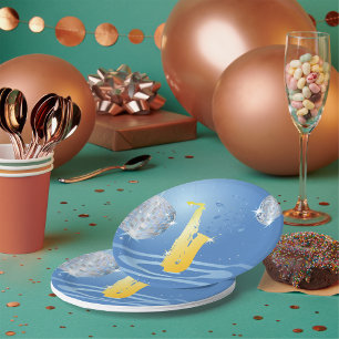 Disco Music Paper Plates