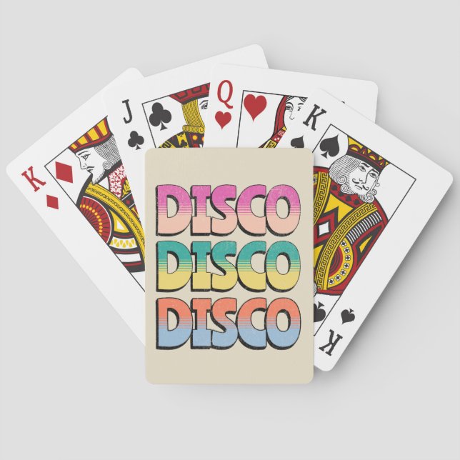 Disco Music Playing Cards (Back)