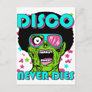 Disco Never Dies Postcard