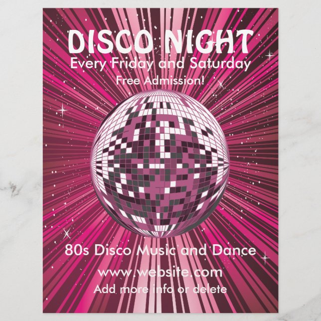 Disco Night Music Flyer (Front)