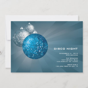 Disco Night New Year Party Invitation