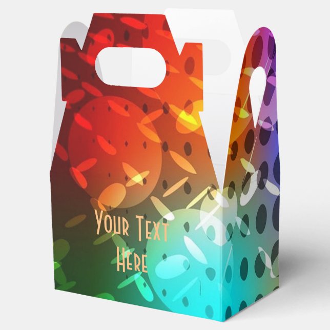 Disco Night Retro 70's Disco Ball Gable Favour Box (Opened)