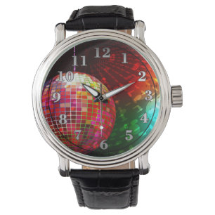 Disco Night Retro 70's Disco Ball Wrist Watch