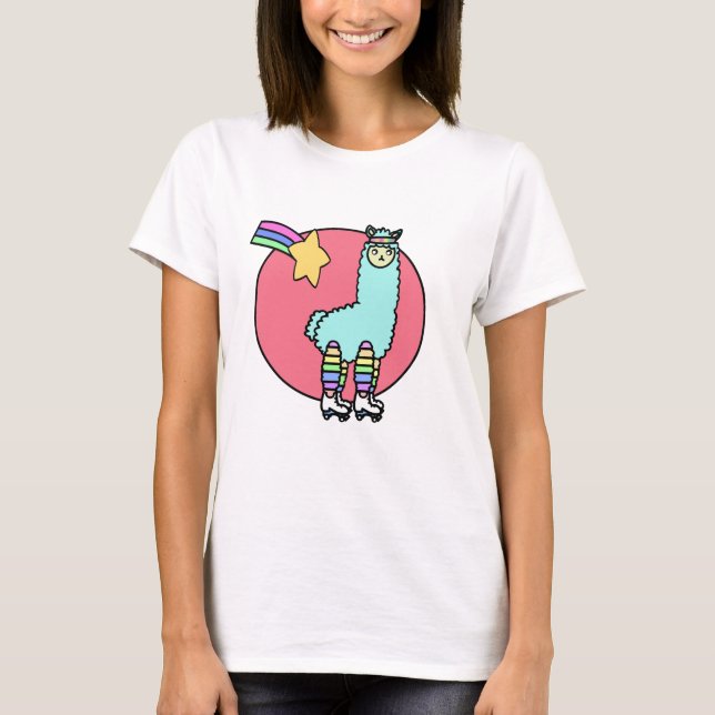 Disco no drama kawaii Llama T-Shirt (Front)