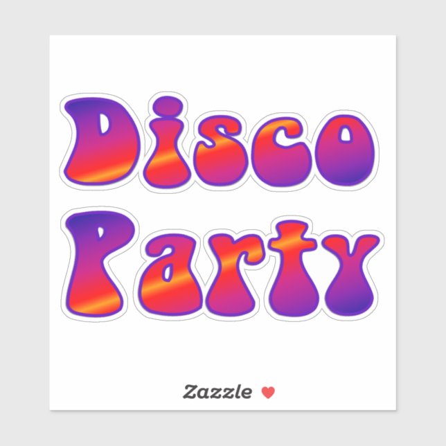 Disco Party 2 Sticker (Sheet)