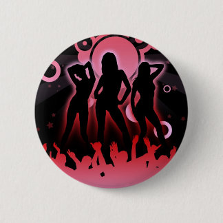 DISCO PARTY 6 CM ROUND BADGE