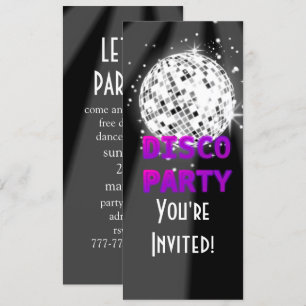 Disco Party Club Invitation