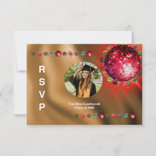 Disco Party Custom Photo RSVP