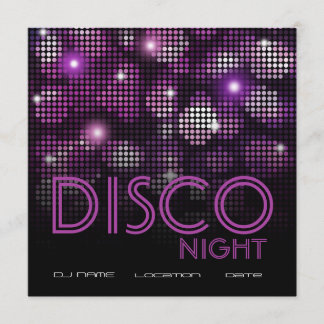DISCO PARTY FLYER INVITATION