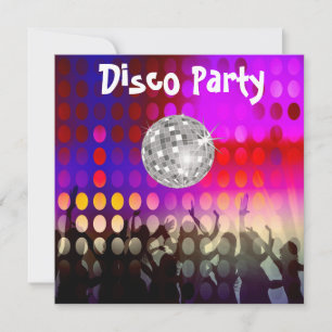 Disco Party invitation