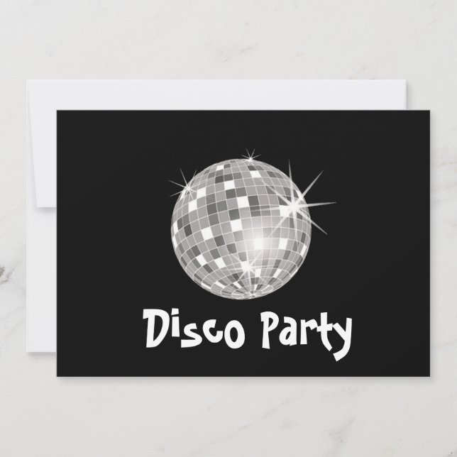 Disco Party invitation (Front)
