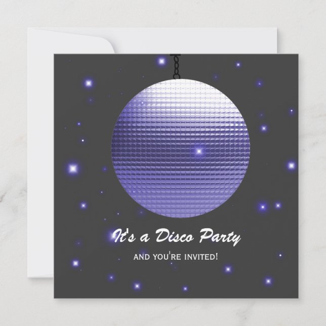 Disco Party  Invitations (Front)