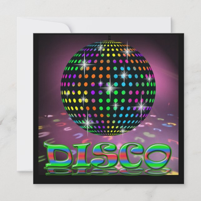 DISCO Party - SRF Invitation (Front)