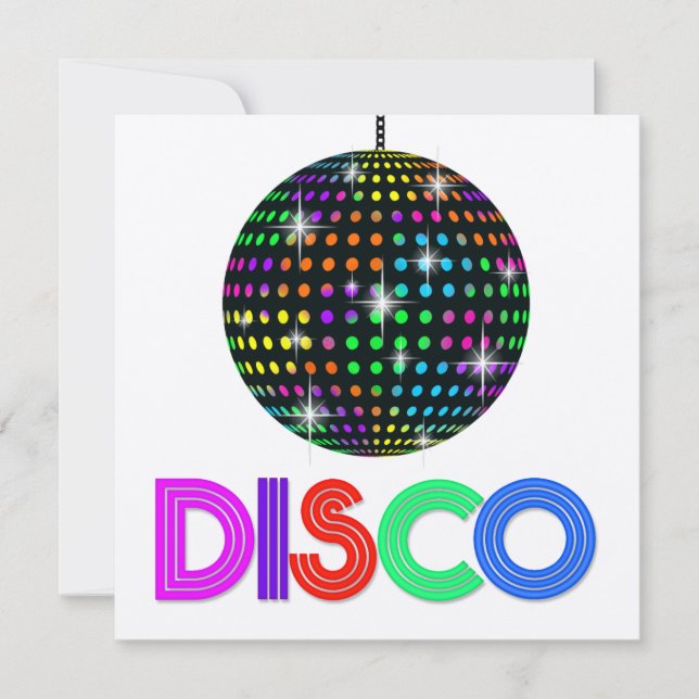 DISCO Party - SRF Invitation (Front)