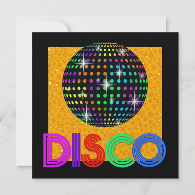 DISCO Party - SRF Invitation (Front)