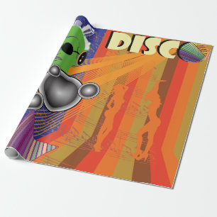 disco party wrapping paper