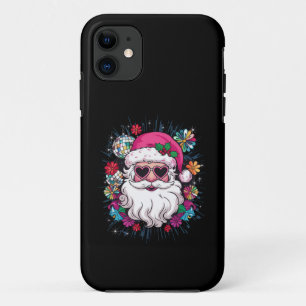 Disco Pink Santa Christmas Funny Xmas Party iPhone 11 Case