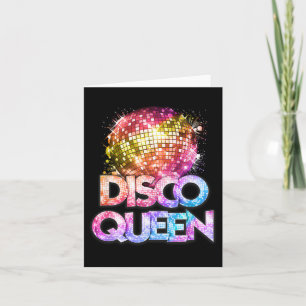 Disco Queen - 70's Disco Themed Vintage Seventies Card