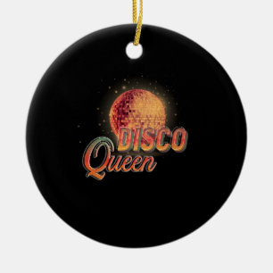 Disco Queen 70's Disco Themed Vintage Seventies Ceramic Tree Decoration