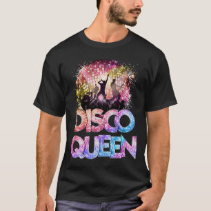 Disco Queen 70'S Disco Themed Vintage Seventies T-Shirt