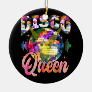 Disco Queen 70s Themed Dancing Seventies Ball Cost Ceramic Tree Decoration
