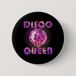 Disco Queen Art For Women Girls Funk Music Disco D 6 Cm Round Badge