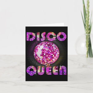 Disco Queen Art For Women Girls Funk Music Disco D Card
